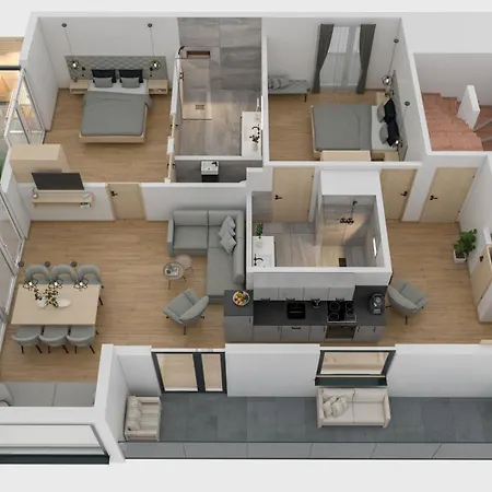 Apartment Grauzone *